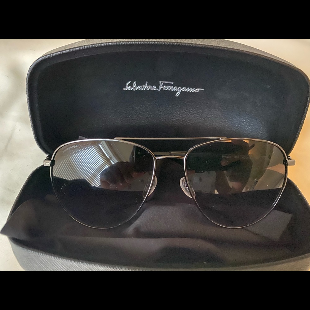 Salvatore Ferragamo sunglasses black tint